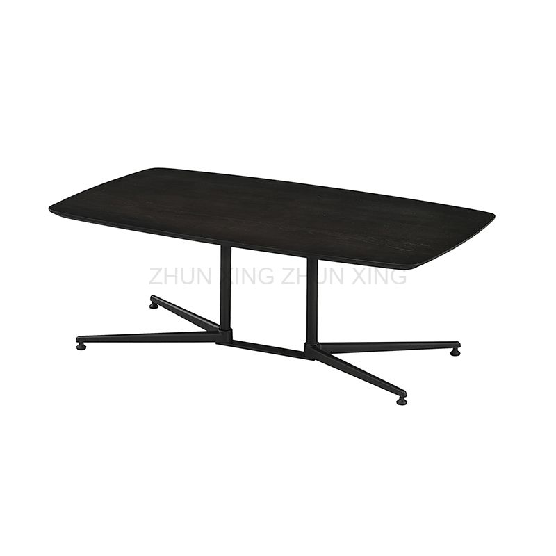 Mesa moderna negra Mesa de comedor para banquetes de bodas