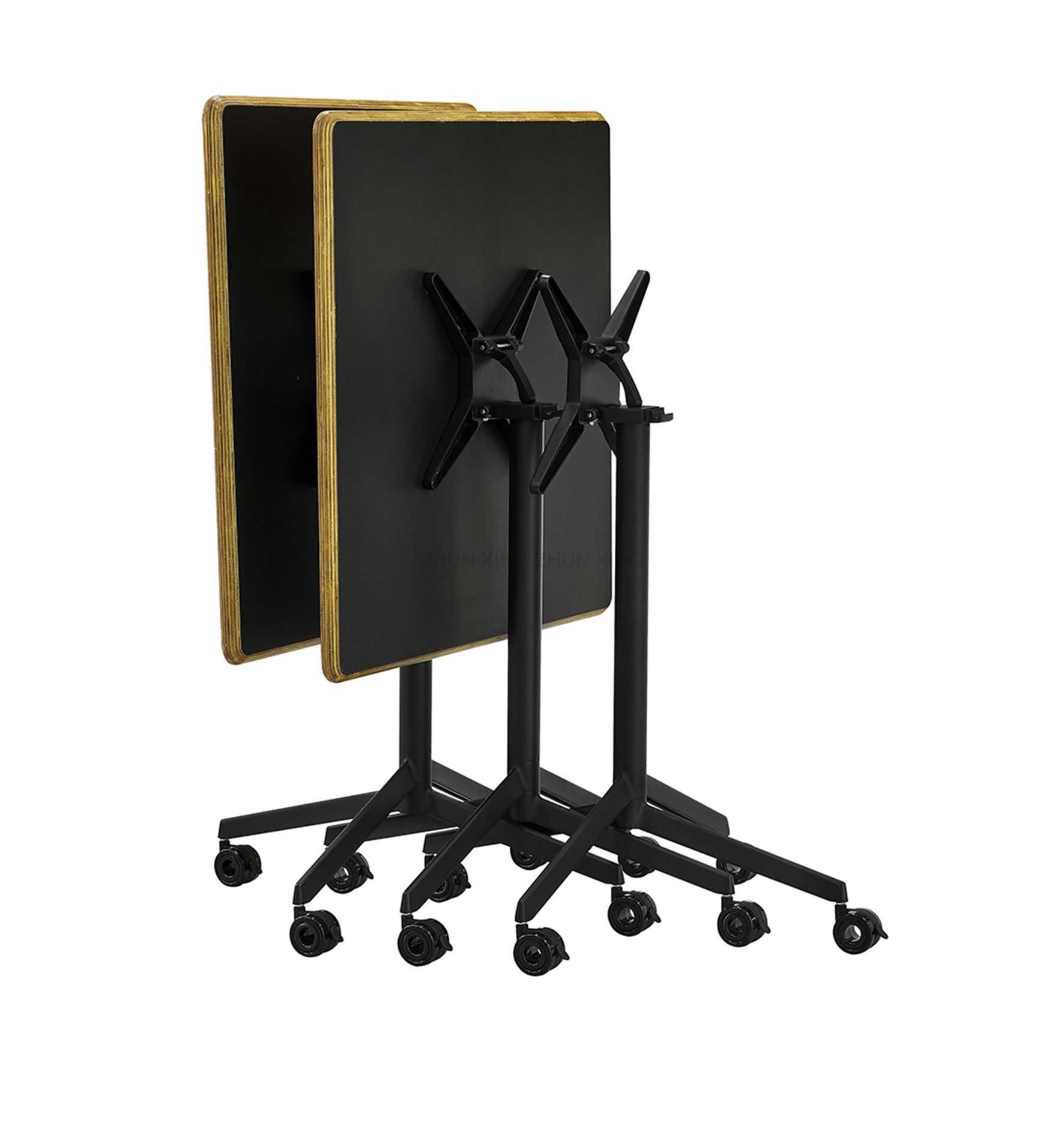 Mesa cuadrada giratoria de nuevo dise&ntilde;o con ruedas